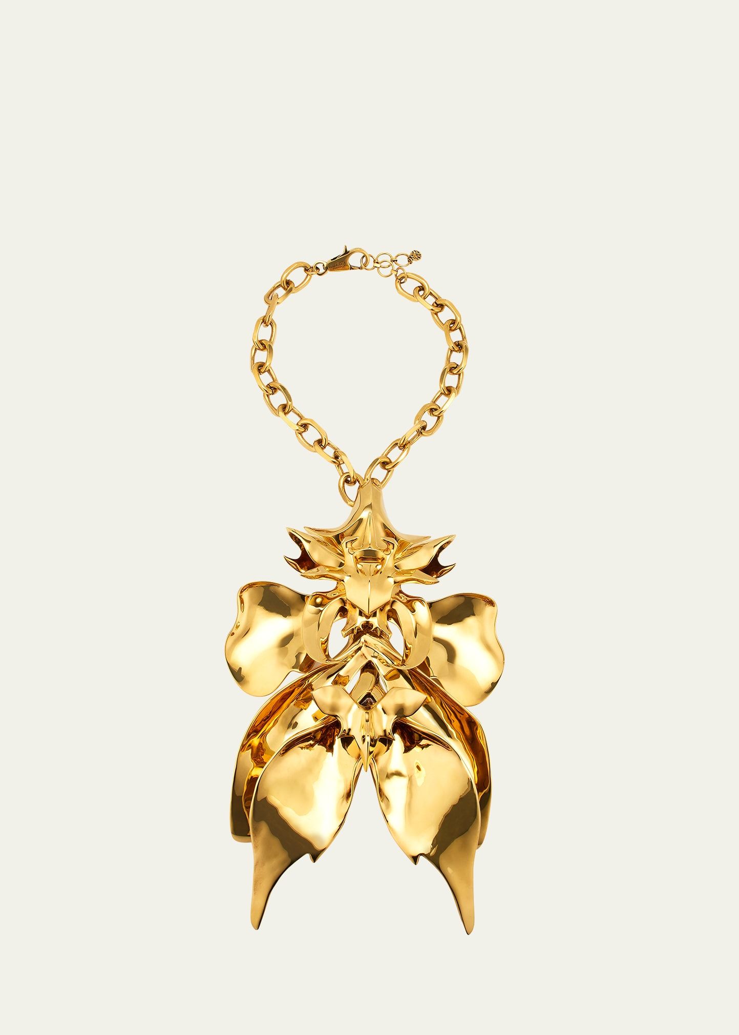 Alexander McQueen Oversized Orchid Necklace | Bergdorf Goodman