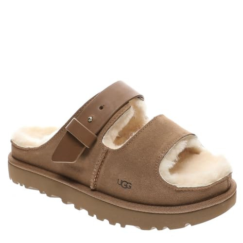 UGG Women's Greenport Strap Slide Sandal, Chestnut, 9 | Amazon (US)