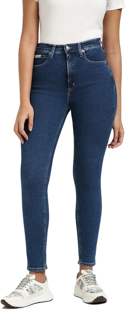 Calvin Klein Jeans Damen High Rise Super Skinny Ankle Hosen | Amazon (DE)