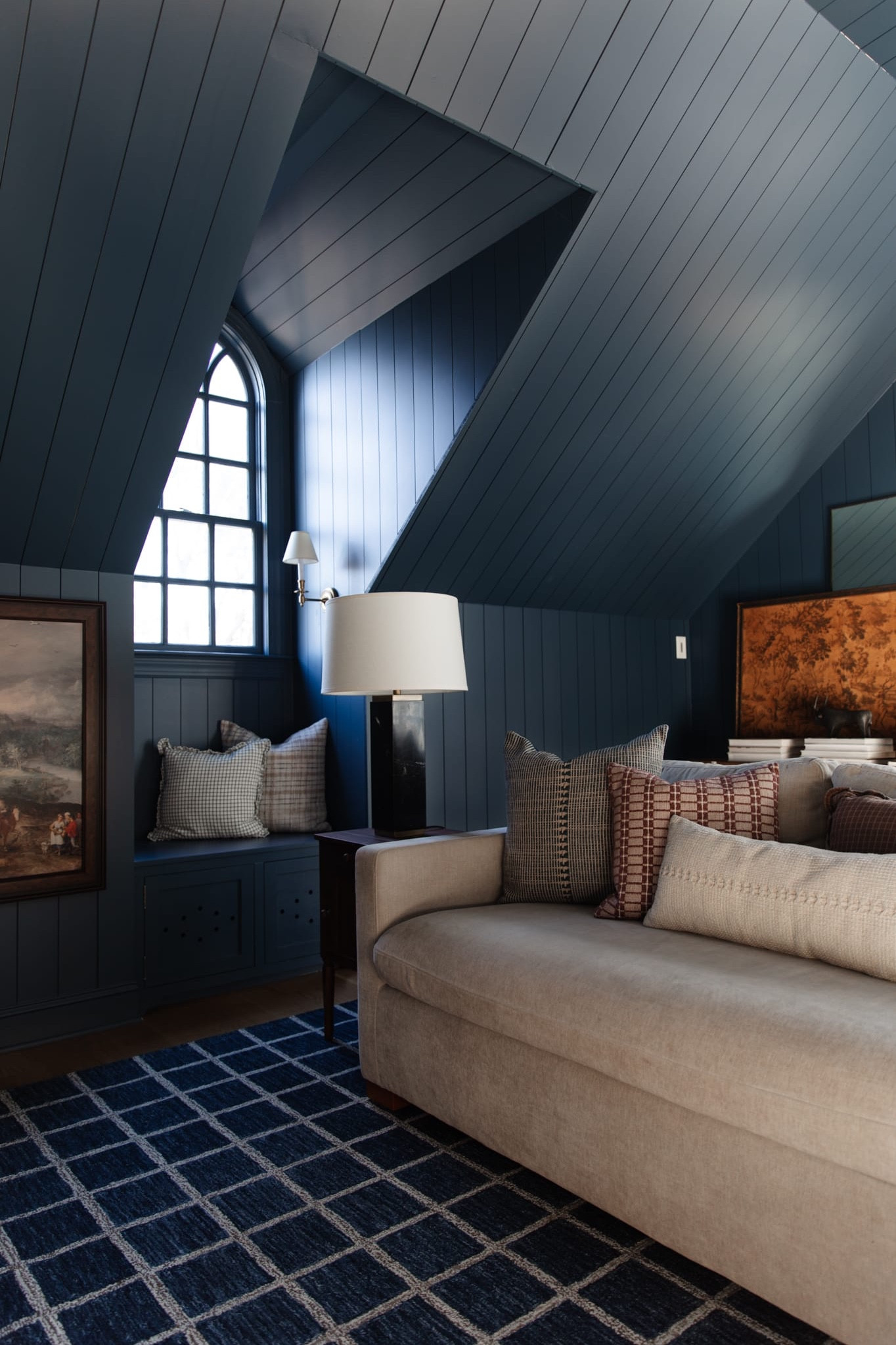 Sharing all the basic rules I follow when pairing rugs & pillows on ChrisLovesJulia.com today!

Bonus room, CLJ x Loloi Polly Navy/Silver rug, sectional, frame tv, textured Poe pillow, textured Harvey lumbar pillow, Dinah pillow, Cricket pillow

#LTKhome #LTKfindsunder50 #LTKstyletip