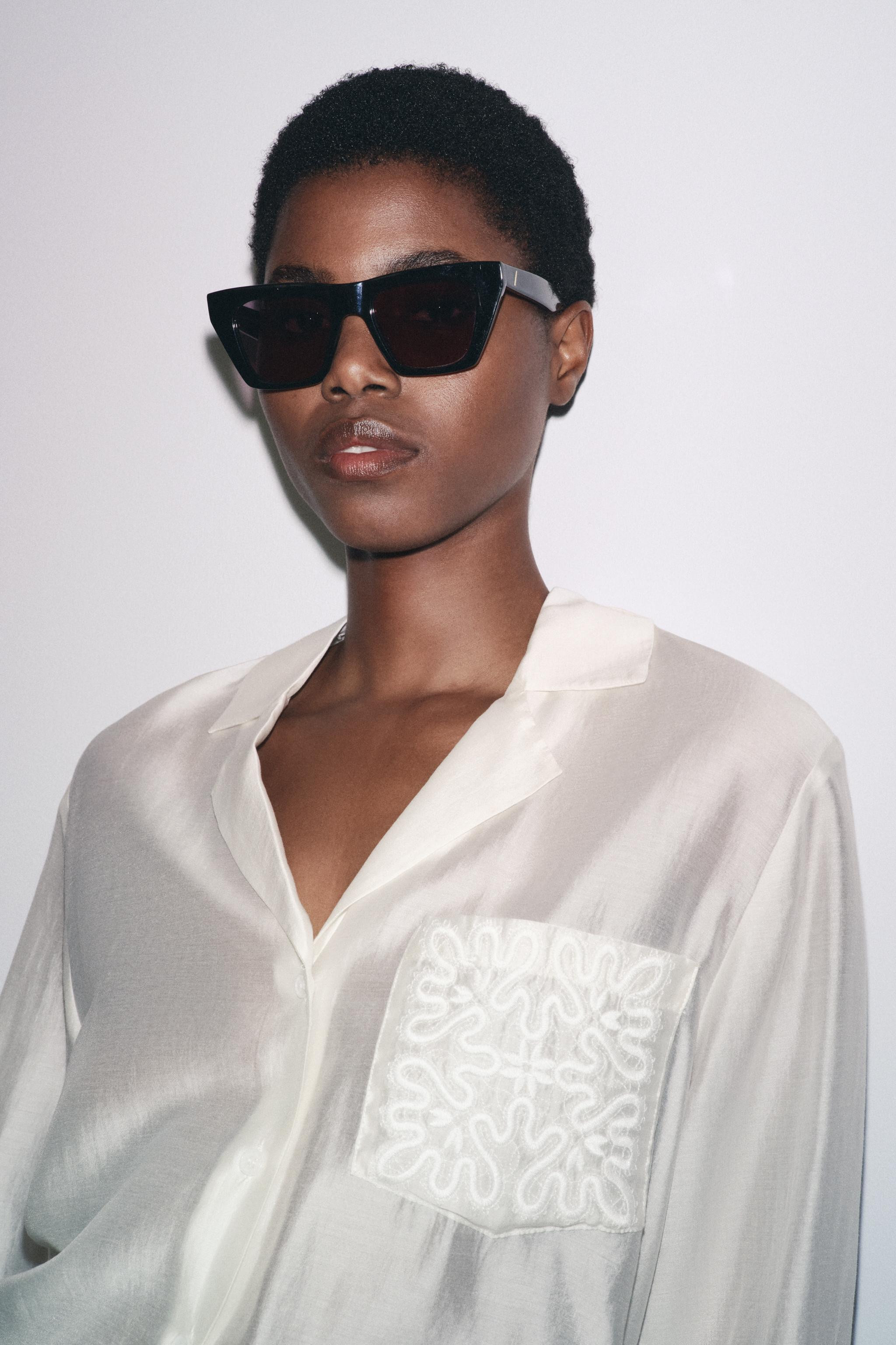 ZW COLLECTION EMBROIDERED POCKET SHIRT | Zara UK