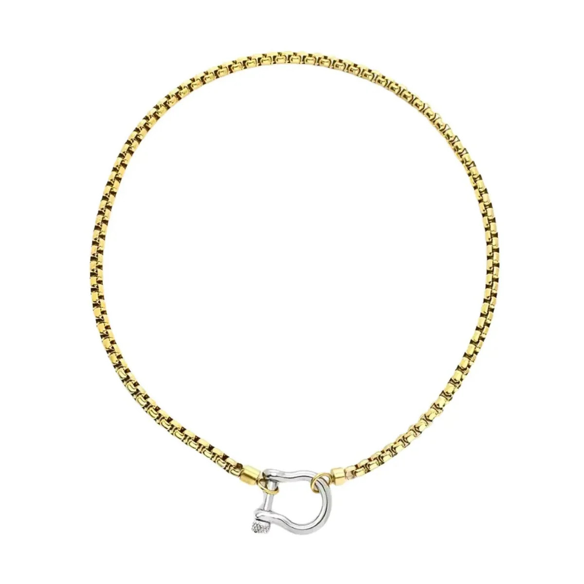 Horseshoe Mix Necklace- Gold - Ahava J | Ahava Jewels