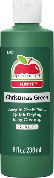 Apple Barrel Acrylic Paint in Assorted Colors (8 oz), 20429 Christmas Green- (Pack of 1) | Amazon (US)