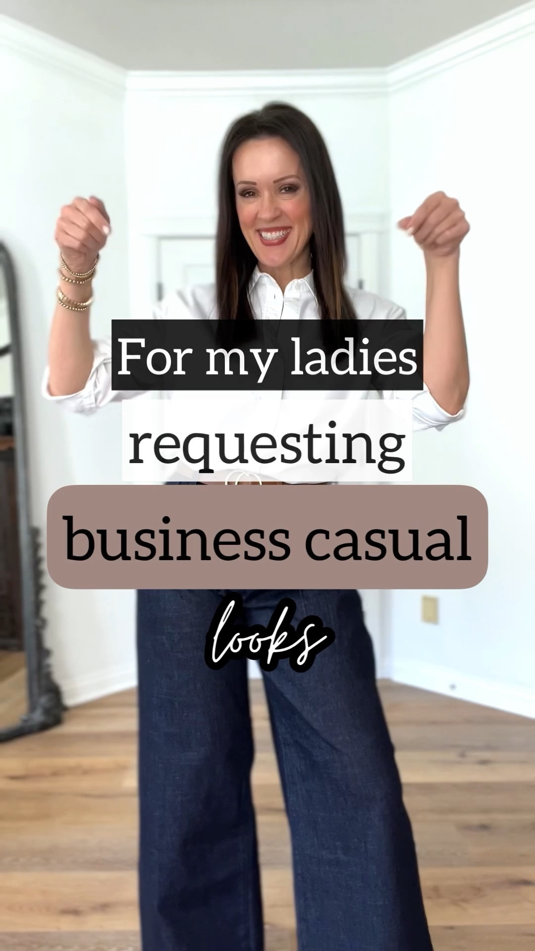 Business casual looks from Banana Republic Factory!

•Sizing•
Denim trousers-definitely size down. I did a 27, and I am not currently a 27. 😂
Look 1:
Oxford-XS
Shoes-TTS, but size up if in between. 
Look 2:
Turtleneck sweater-size down, wearing XS
Look 3:
Blazer-runs TTS, wearing 4
Cami-wearing small
Mules-TTS
Look 4:
Denim shirt-this is a men’s. Wearing large but would exchange for a medium or small
Shoes-old

Wear to work | casual Fridays | workwear |denim on denim | leopard mules shoes | flats 


#LTKworkwear #LTKunder100 #LTKunder50