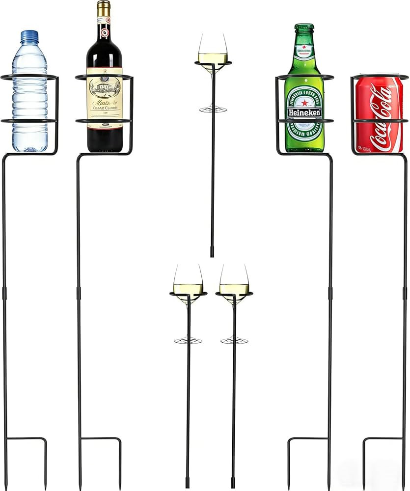 Urban Deco Heavy Duty Drink Holder Set of 7, Outdoor Yard Drink Holder Stakes, 4 Packs Plus Extra... | Amazon (US)
