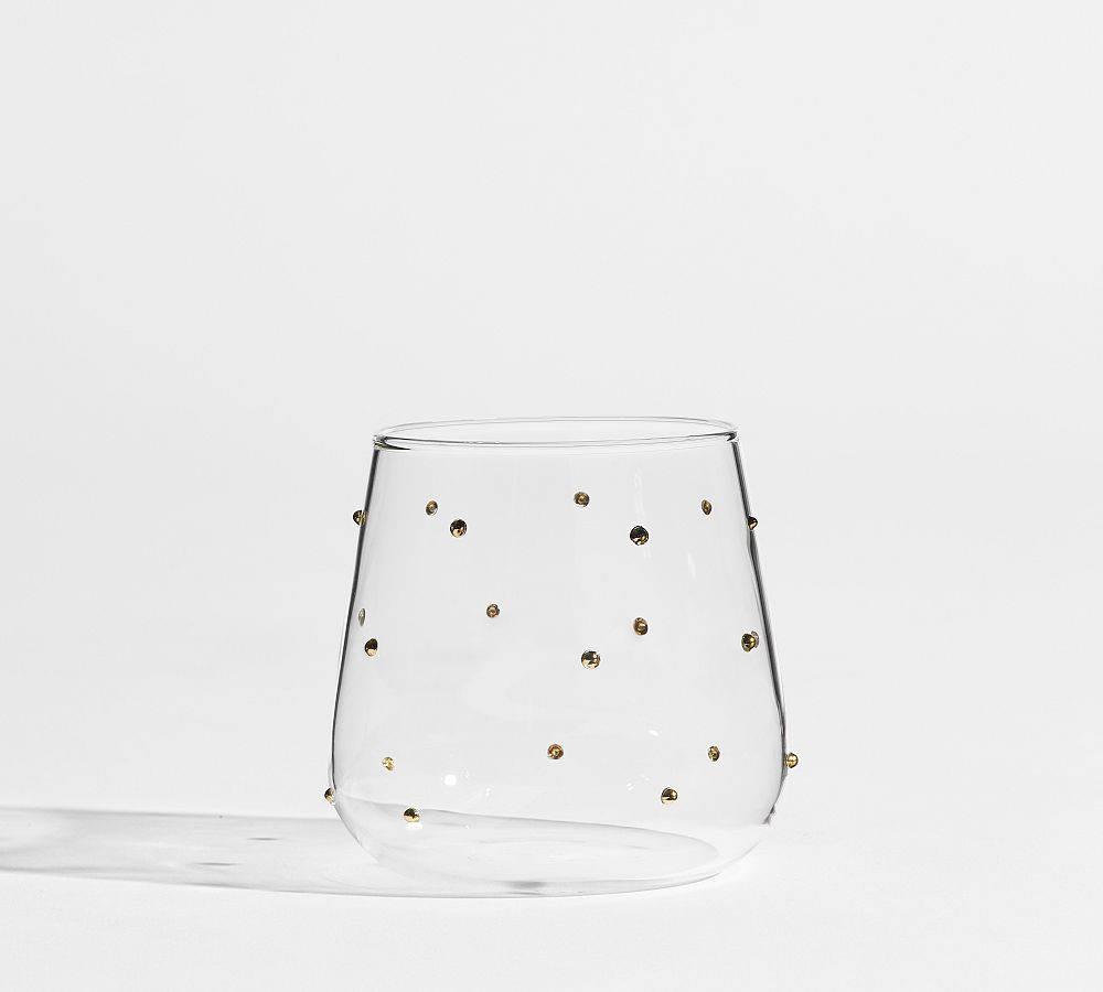 Confetti Celebration Stemless Wine Glasses - Set of 4 | Pottery Barn (US)