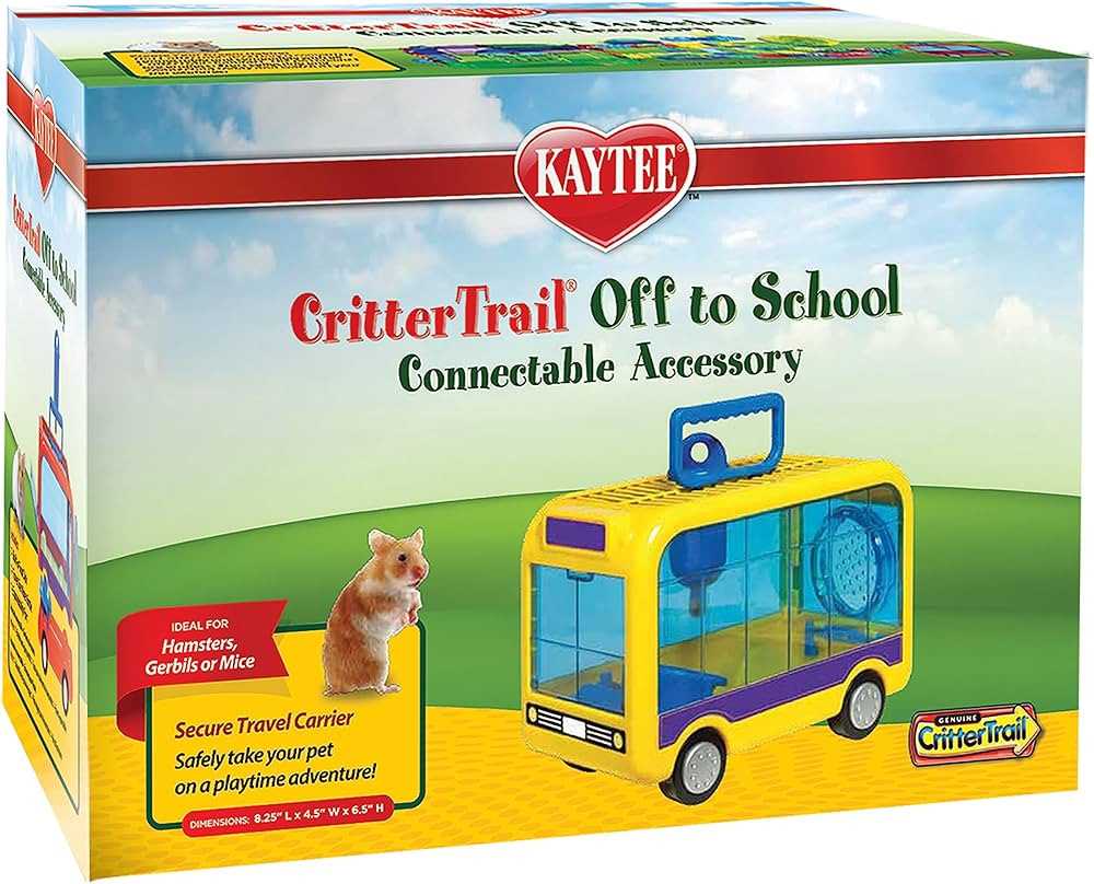 Kaytee CritterTrail Off To School Travel Carrier for Pet Hamsters, Gerbils, or Mice | Amazon (US)