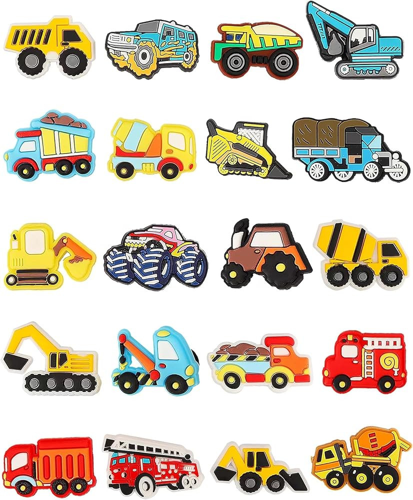 BOWNDY PVC Sports Cars Shoe Charms,Bulk Charms,Charms Cute,Charms Pack,Random Charms | Amazon (US)