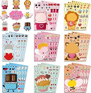Valentines Stickers for Kids - Valentines Day Gifts for Kids School Classroom - DIY Valentine's C... | Amazon (US)