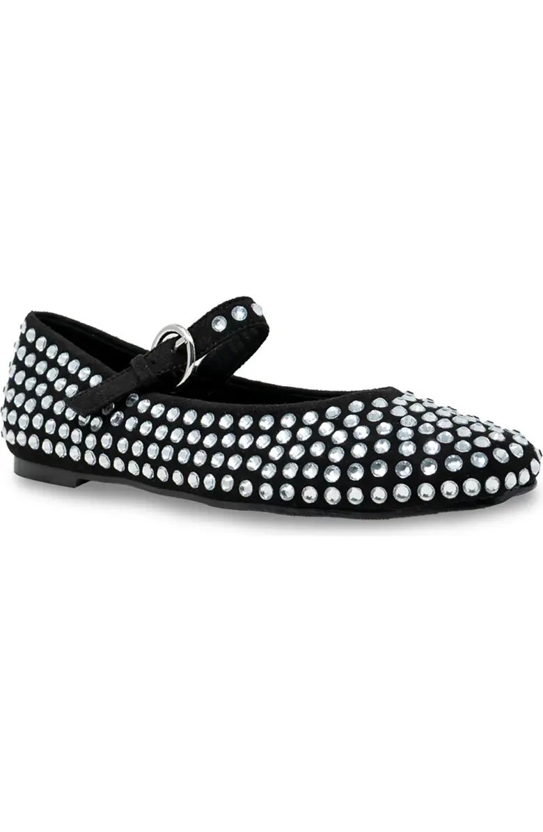 CHASE AND CHLOE Rhinestone Mary Jane Flat (Women) | Nordstromrack | Nordstrom Rack