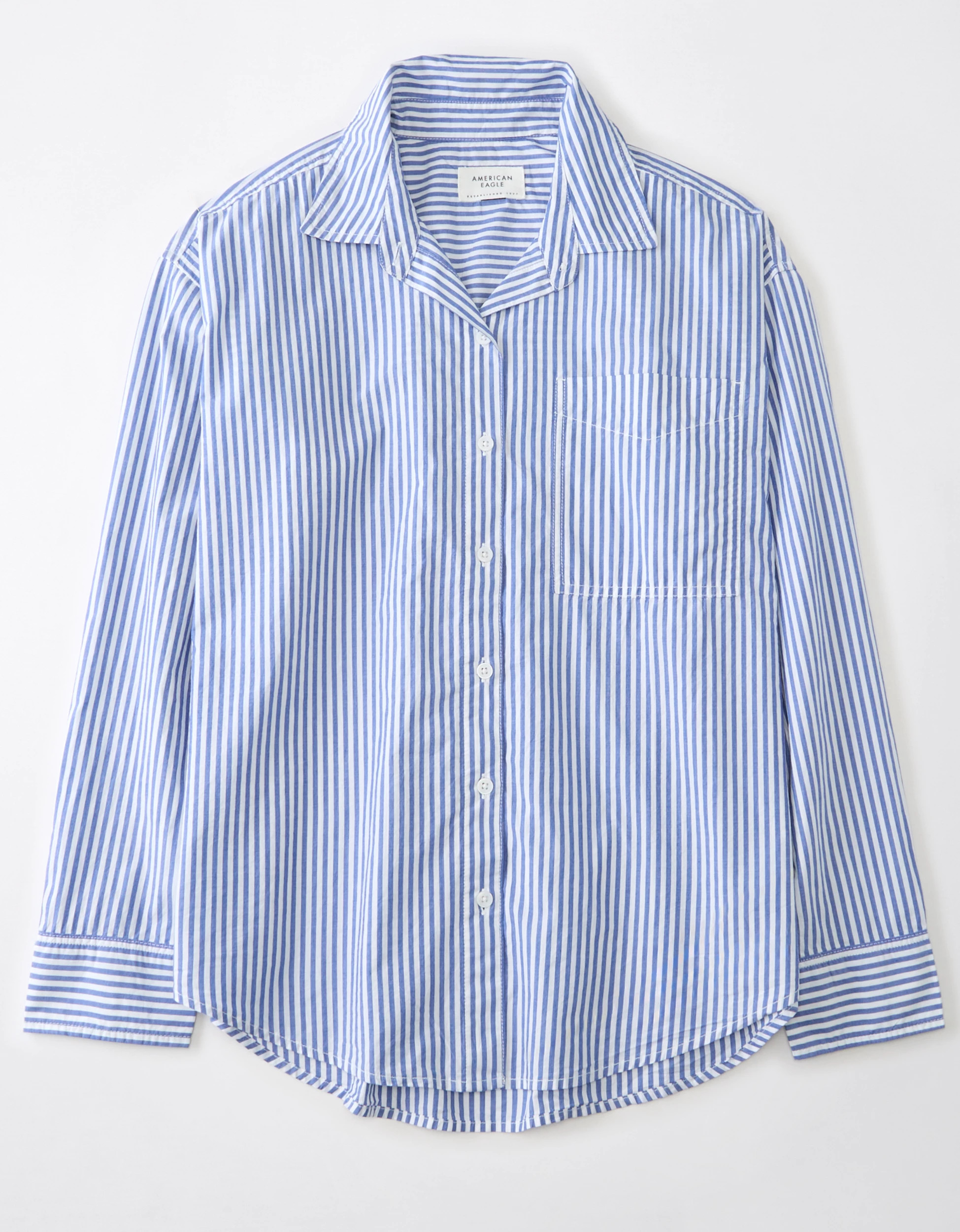 AE Perfect Button-Up Shirt | American Eagle Outfitters (US & CA)
