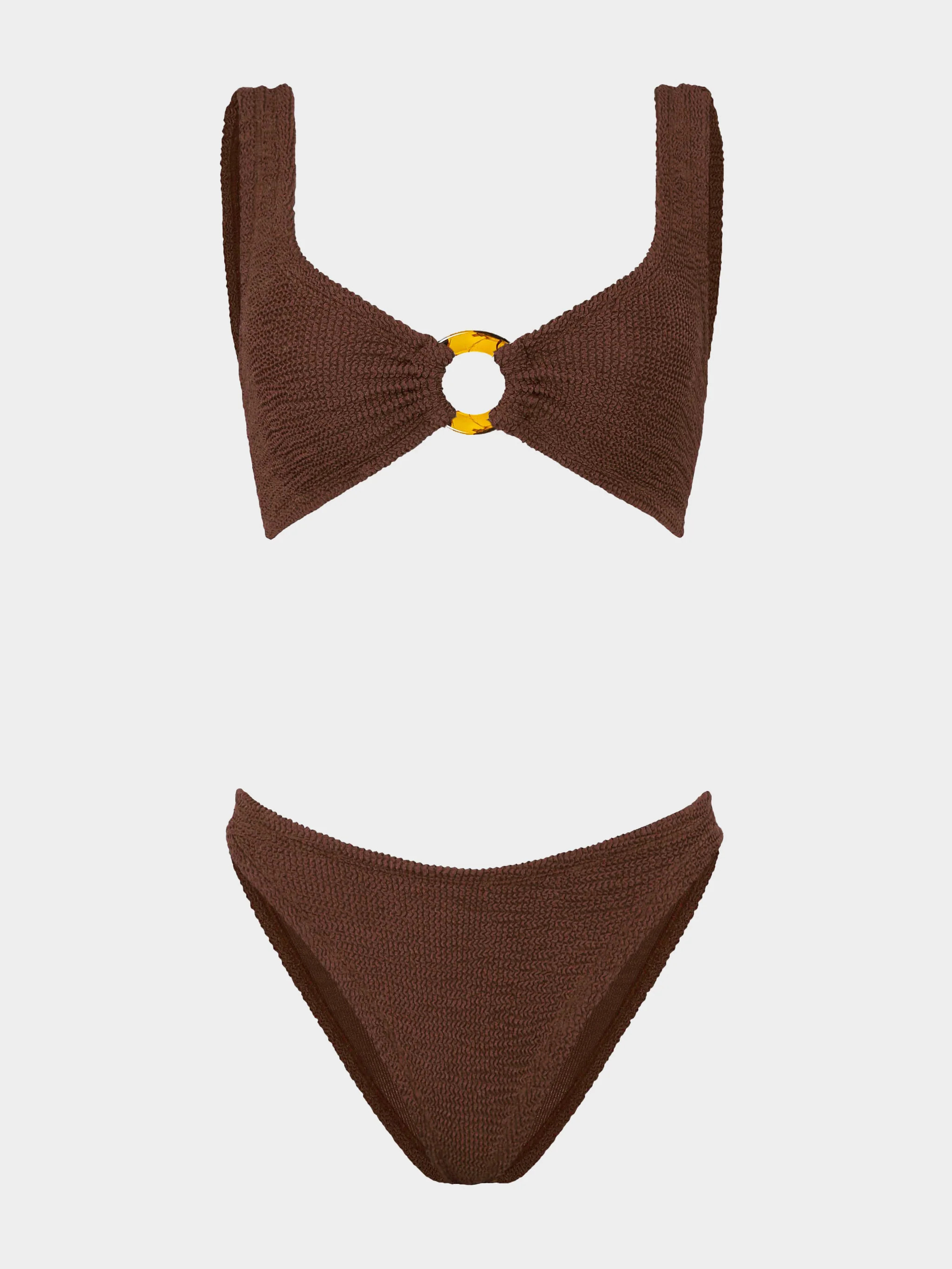 Julia Bikini - Metallic Chocolate | HUNZA G