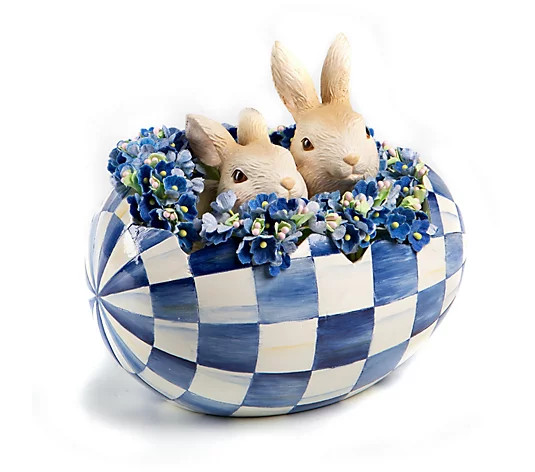 MacKenzie-Childs Peekablue Egg - QVC.com | QVC