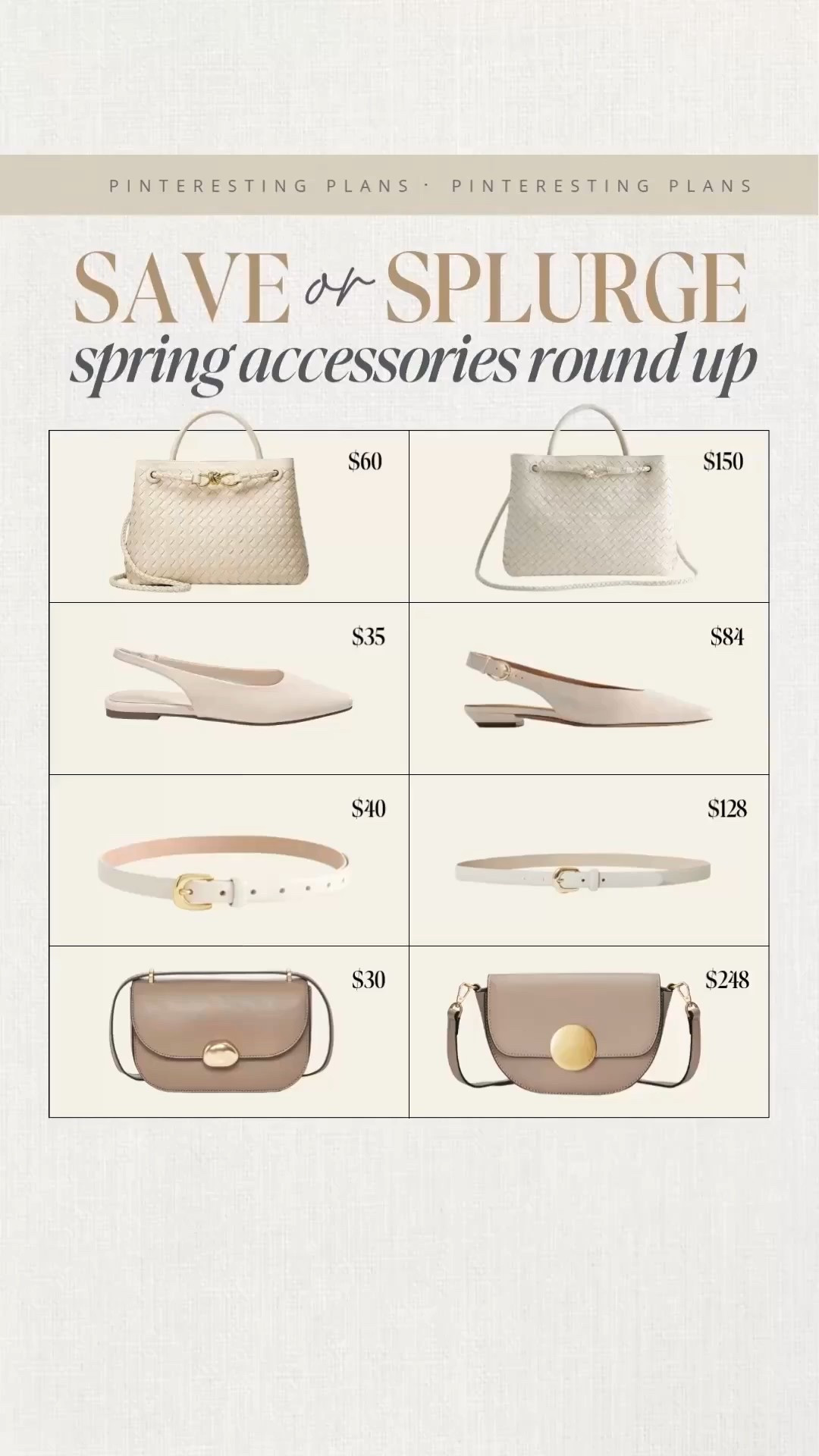 Save or splurge spring accessories round up 🙌🏻🙌🏻



#LTKootd #LTKSeasonal #LTKWorkwear