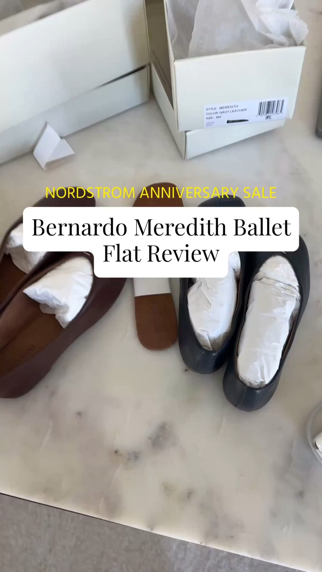 Nordstrom Anniversary Sale Bernardo Meredith ballet flat review. These are butter soft, such high quality. Sadly smallest size is a 6, which I need a 5. This is the shape we’ll be seeing the fall.

#LTKSaleAlert