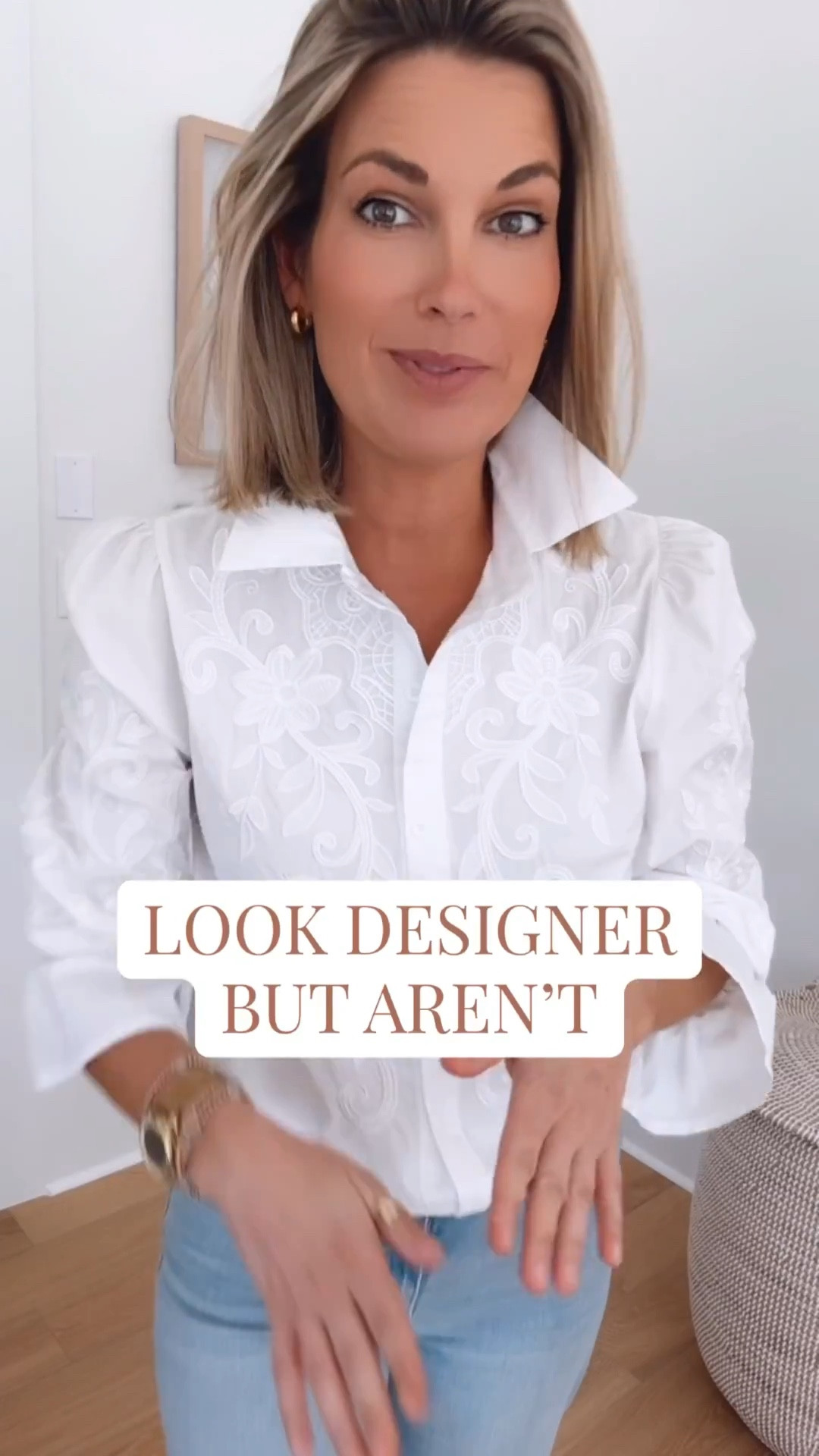 Amazon standouts that look designer but aren’t!  Wearing small in the shirt, 27x34 in the jeans - I am 5’11”.  

#LTKOver40 #LTKTall #LTKootd