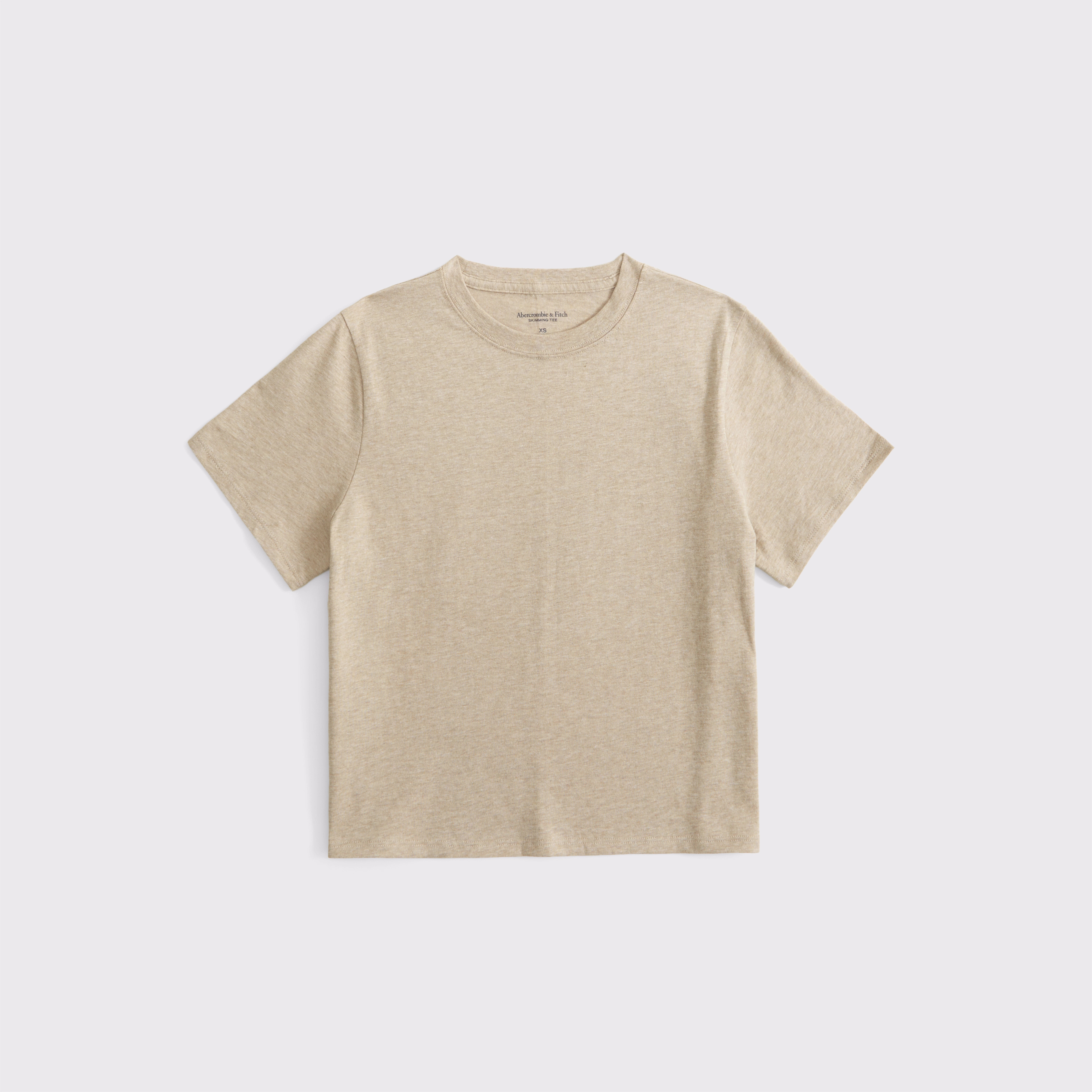 Essential Polished Body-Skimming Tee | Abercrombie & Fitch (US)