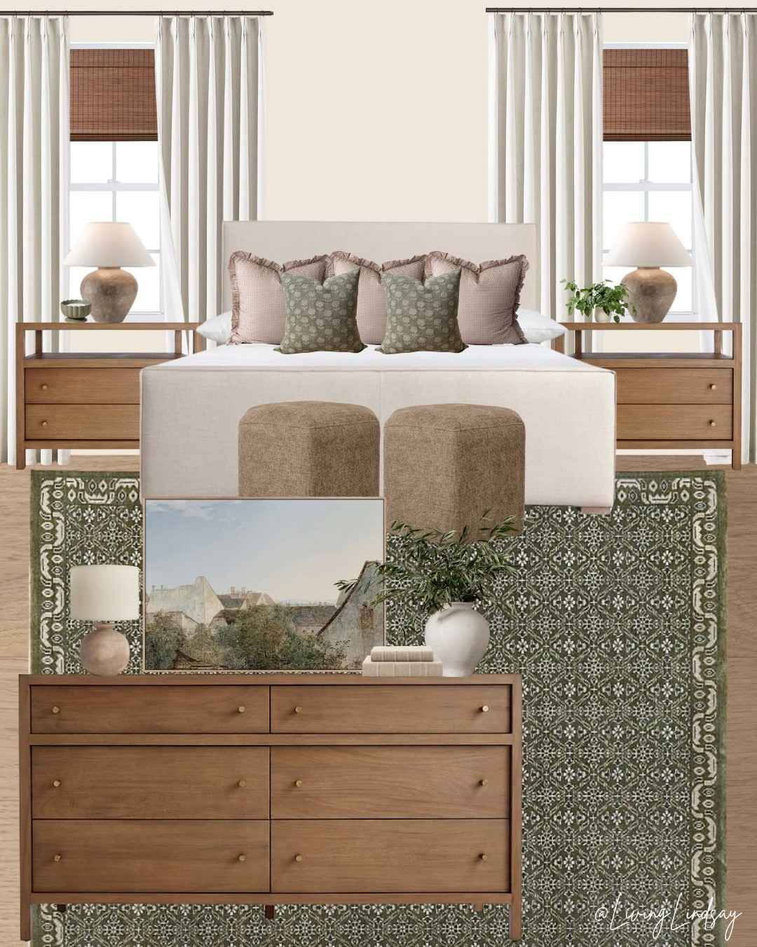neutral bedroom decor, green and beige bedroom, timeless bedroom design, cozy neutral style, natural wood furniture, classic home decor, bedroom inspiration, designer bedroom, warm modern bedroom, organic textures, sophisticated neutrals, layered bedding, nightstand styling, dresser decor ideas, bedroom rug styling, earthy tones, calming bedroom, serene home style, transitional design, cozy home vibes, affordable bedroom decor, modern traditional style

#LTKSaleAlert #LTKFamily #LTKHome