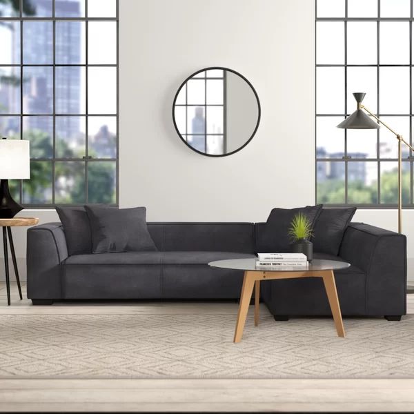 Easton 97.5" Wide Right Hand Facing Corner Sectional with Ottoman | Wayfair North America