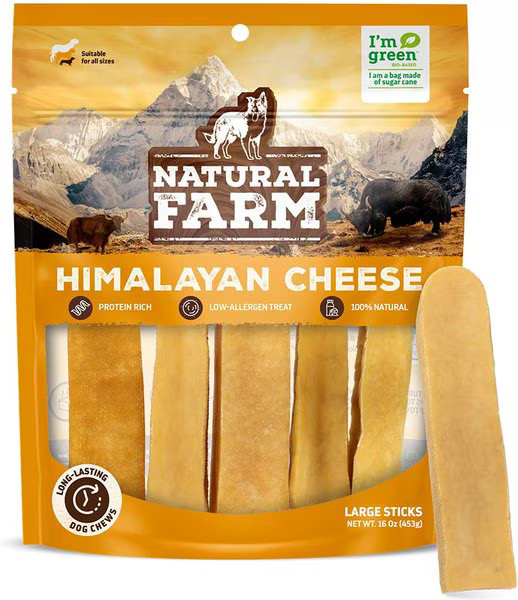 NATURAL FARM Himalayan Cheese Dog Treats, Large, 1-lb bag - Chewy.com | Chewy