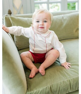 Edgehill Collection x The Broke Brooke Little Boys Berrett Velvet Set | Dillard's | Dillard's