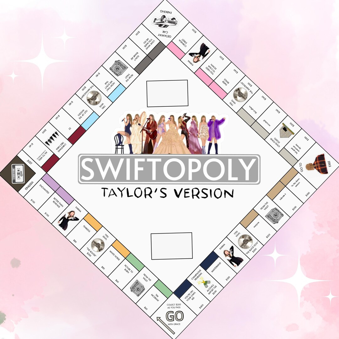 Swiftopoly A Board Game for Swifties Monopoly, Swiftie, Board Game - Etsy | Etsy (US)