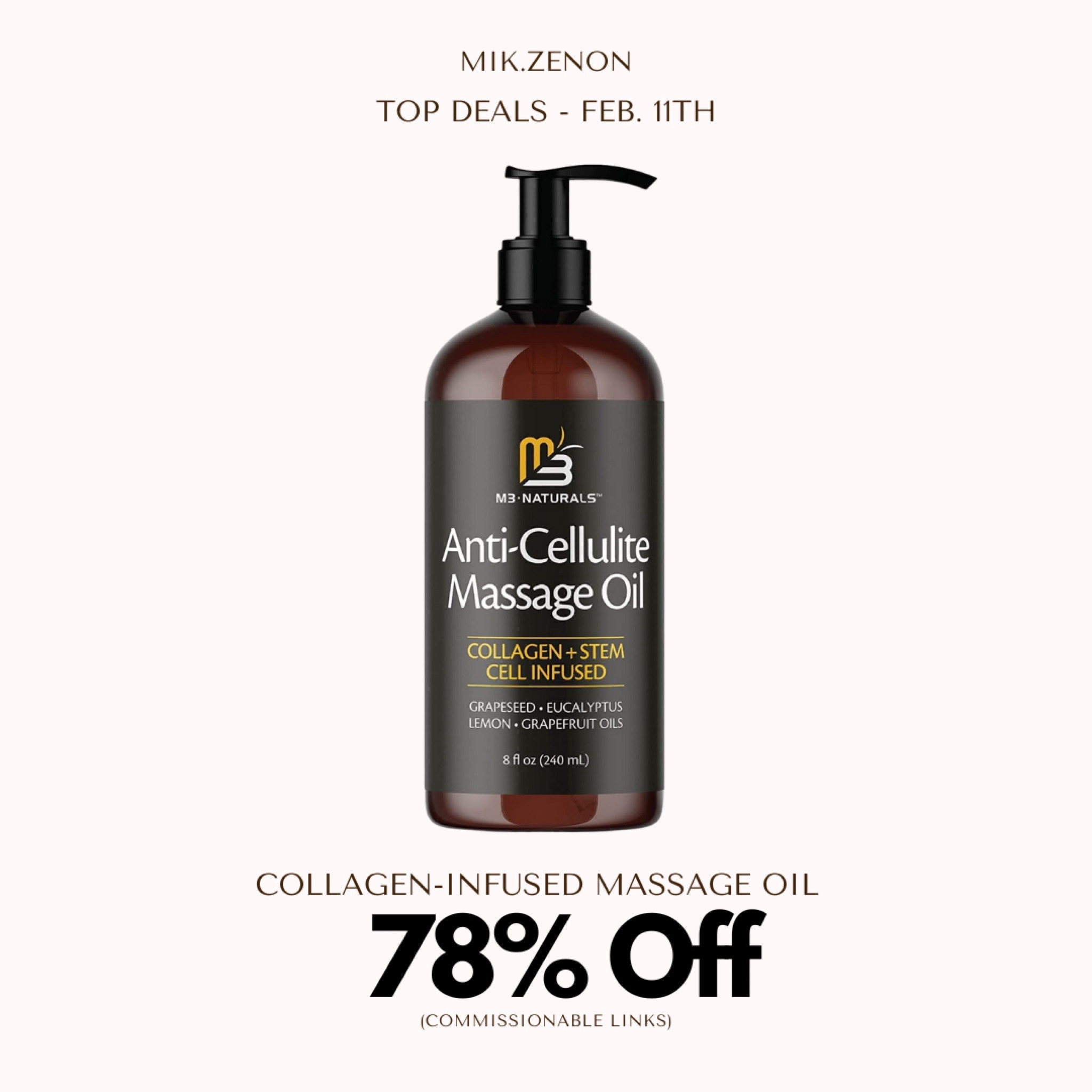 Price Drop Alert 🚨 This massage oil infused with collagen and stern cell is 78% off. It is suitable for all skin types and it’s made in the USA!

#LTKunder50 #LTKhome #LTKsalealert