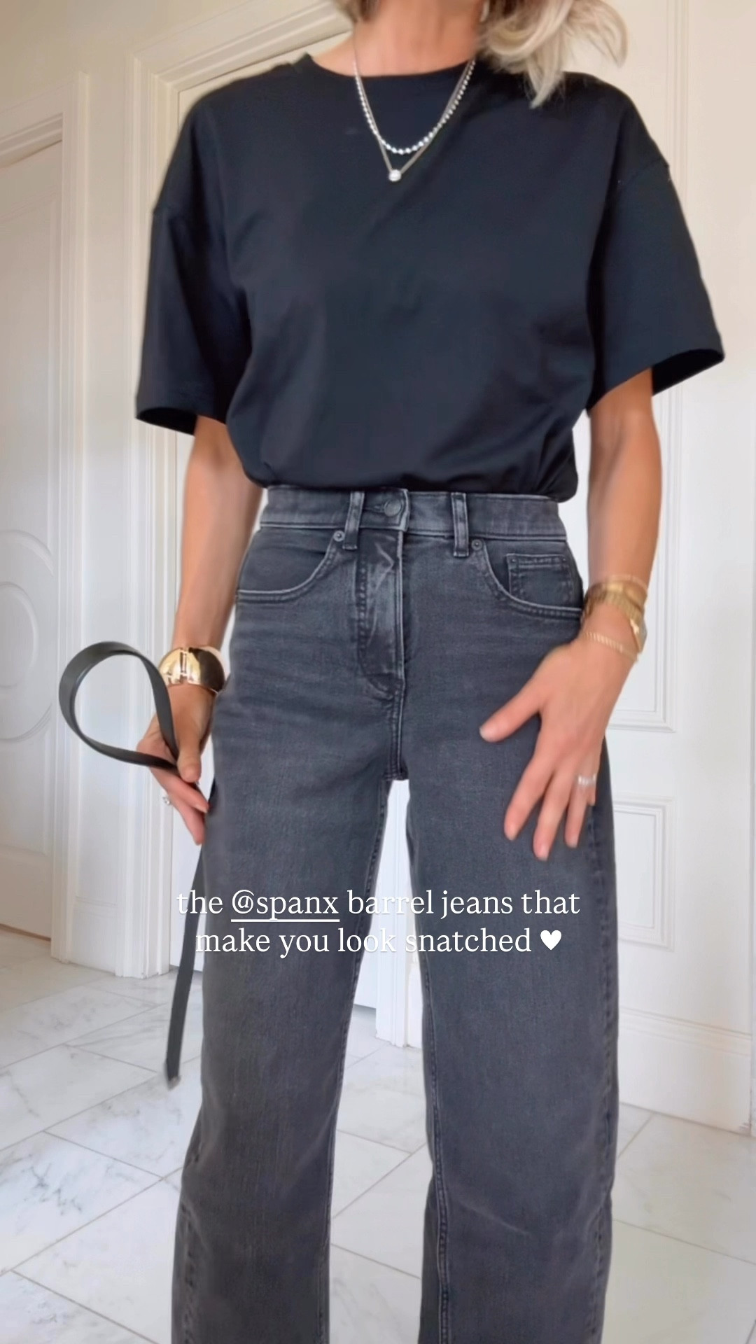 So impressed by these @spanx jeans fit tts #spanxpartner