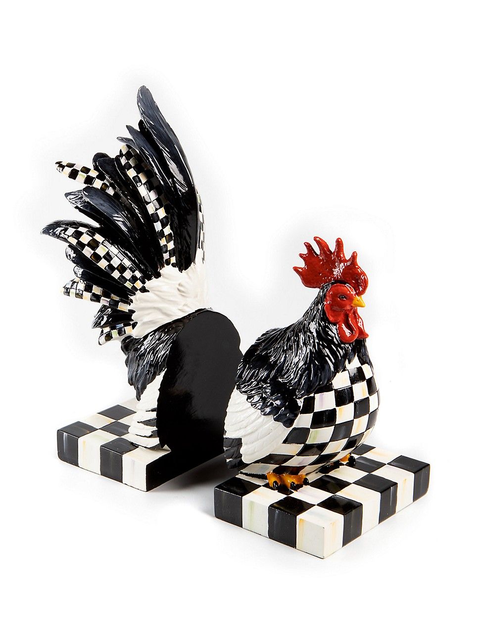 Courtly Check Rooster Bookends | Saks Fifth Avenue