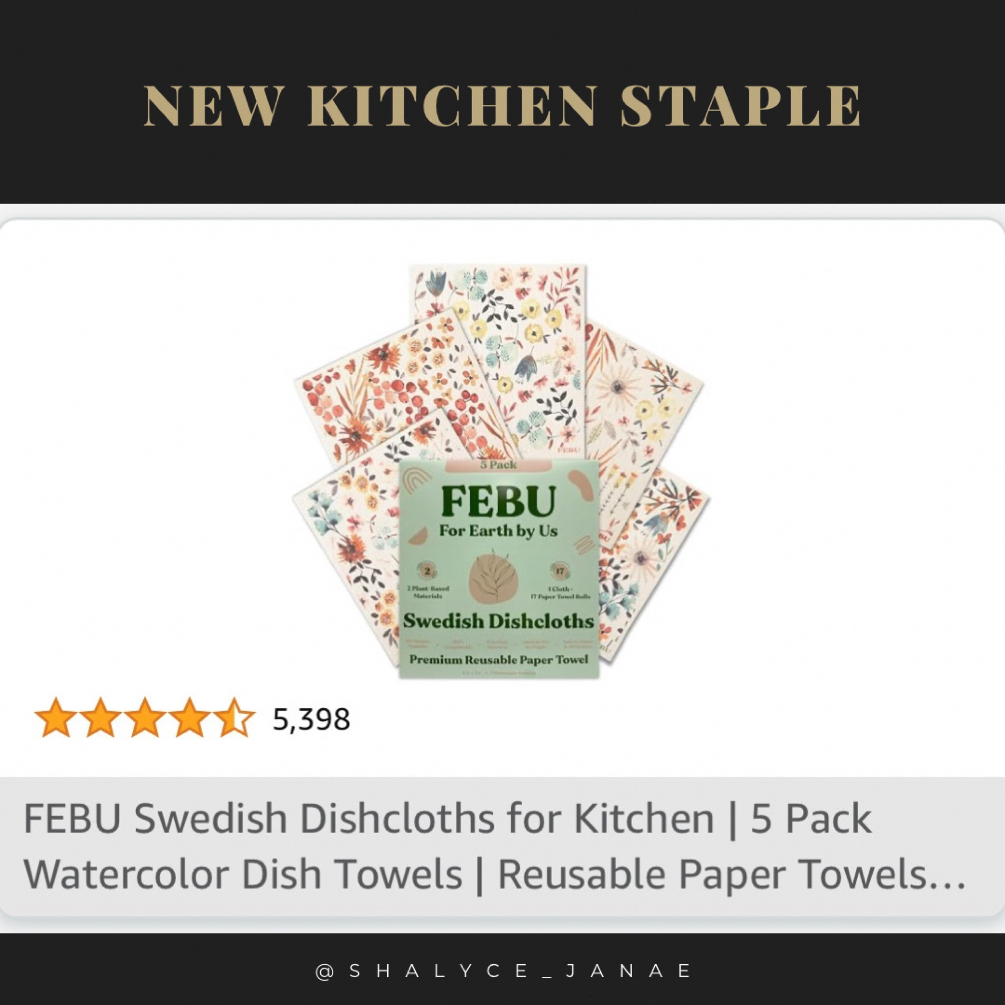 Reusable paper towels / dish cloths ?! They’re amazing  

#LTKFindsUnder50 #LTKHome #LTKBacktoSchool