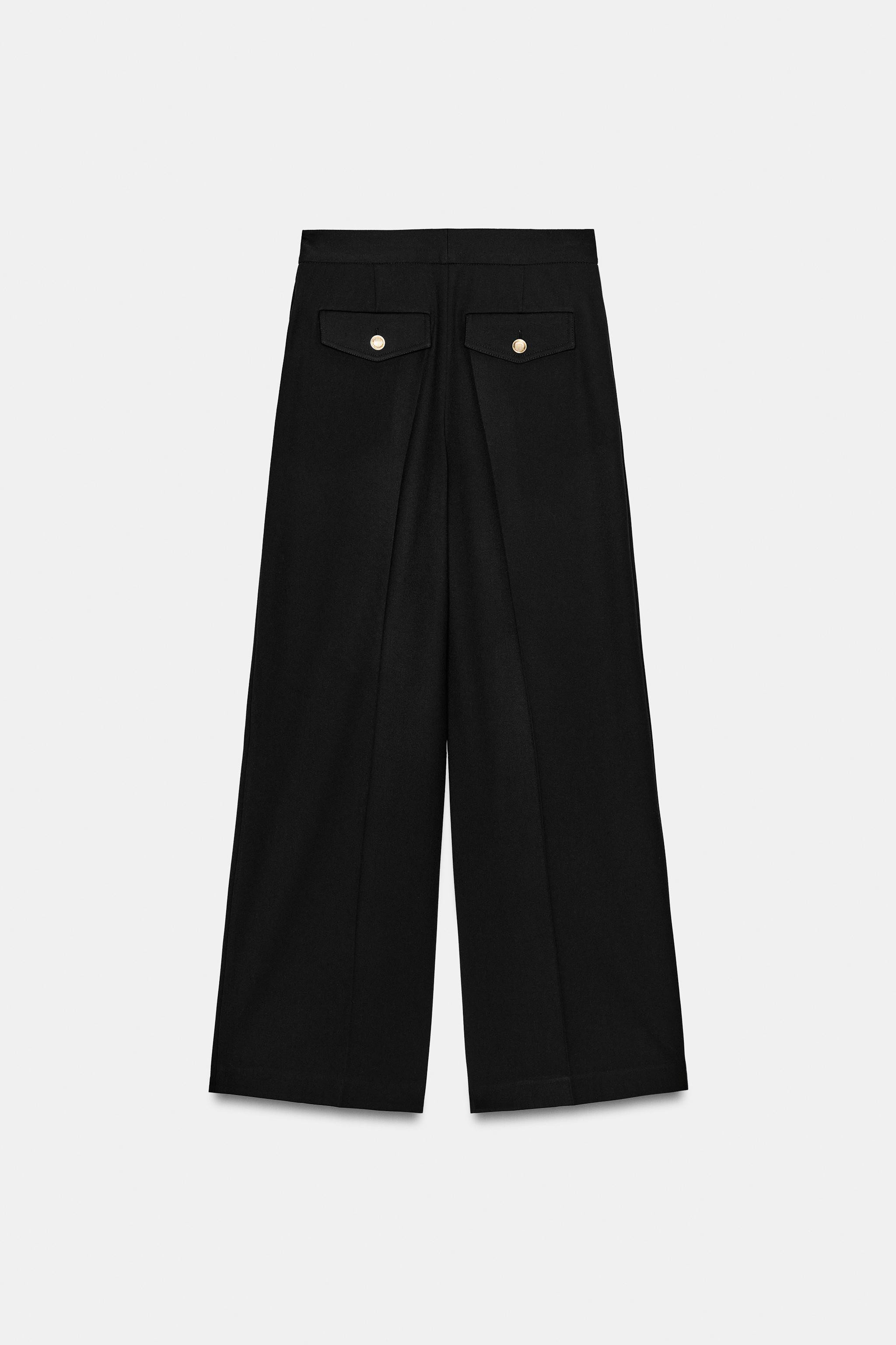 WIDE LEG TROUSERS WITH DARTS | Zara UK
