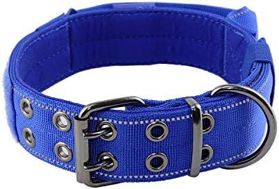 Yunleparks Reflective Dog Collar Heavy Duty Dog Collar with Control Handle and Metal Buckle for Dog  | Amazon (US)