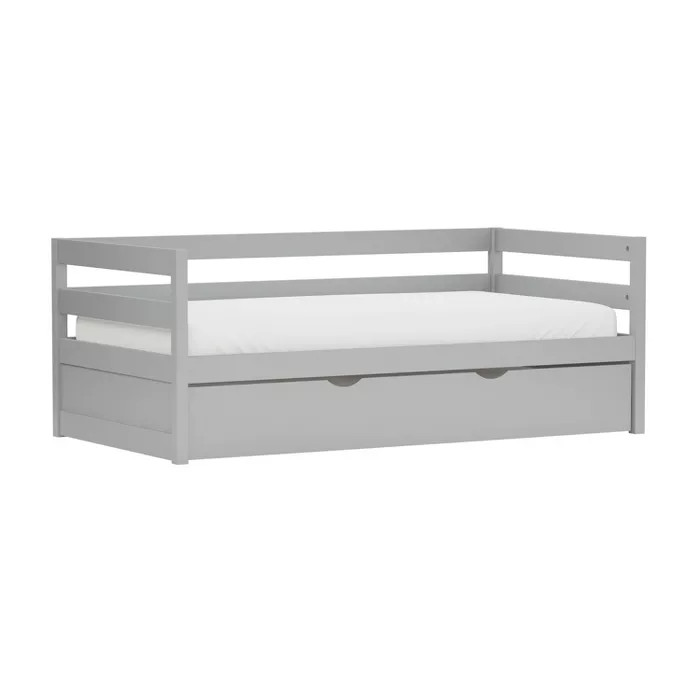 Twin Kids' Caspian Daybed with Trundle Gray - Hillsdale Furniture | Target