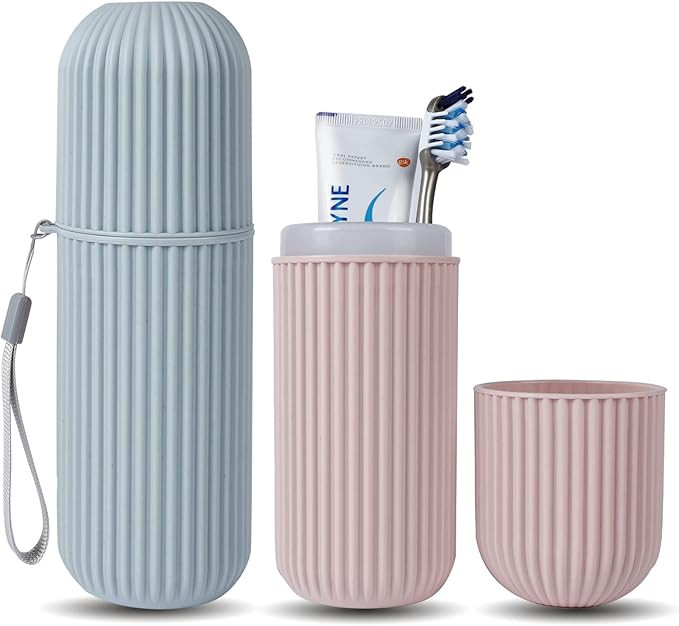 UCEC Toothbrush Travel Case, 8.2 inch Longer Travel Toothbrush Holder Case, Portable Travel Tooth... | Amazon (US)
