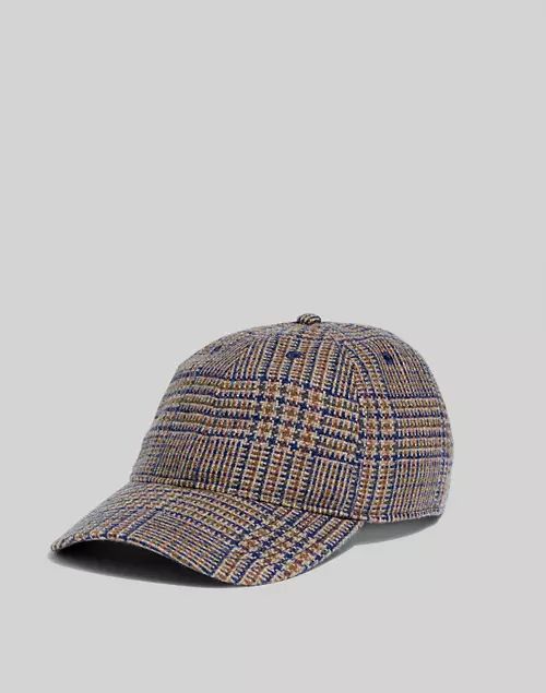 Baseball Cap in Glen Plaid | Madewell