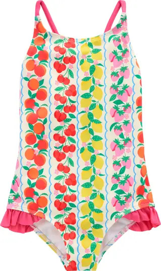 Mini Boden Kids' Crisscross Strap One-Piece Swimsuit | Nordstrom | Nordstrom