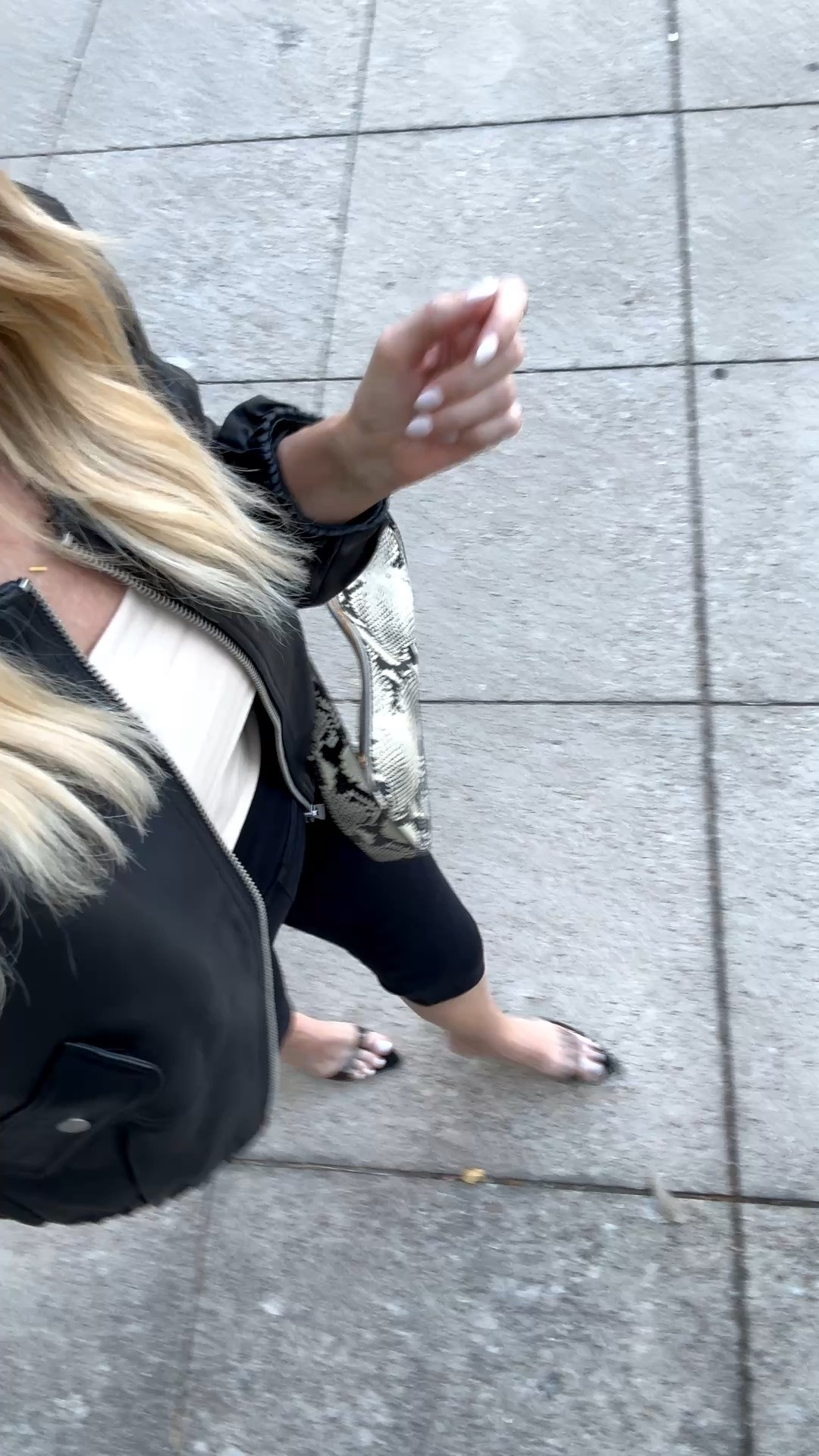 The chicest fall leather jacket outfit featuring two of the season’s biggest trends: a cropped leather jacket and sleek capri pants. The pointed-toe heels and snake-print bag give this all-black look an elevated finish. I’m wearing an XS in the jacket and capri pants. #LTKStyleTip #LTKootd

#LTKOver40#LTKSeasonal#LTKSeasonal#LTKOver40 

 