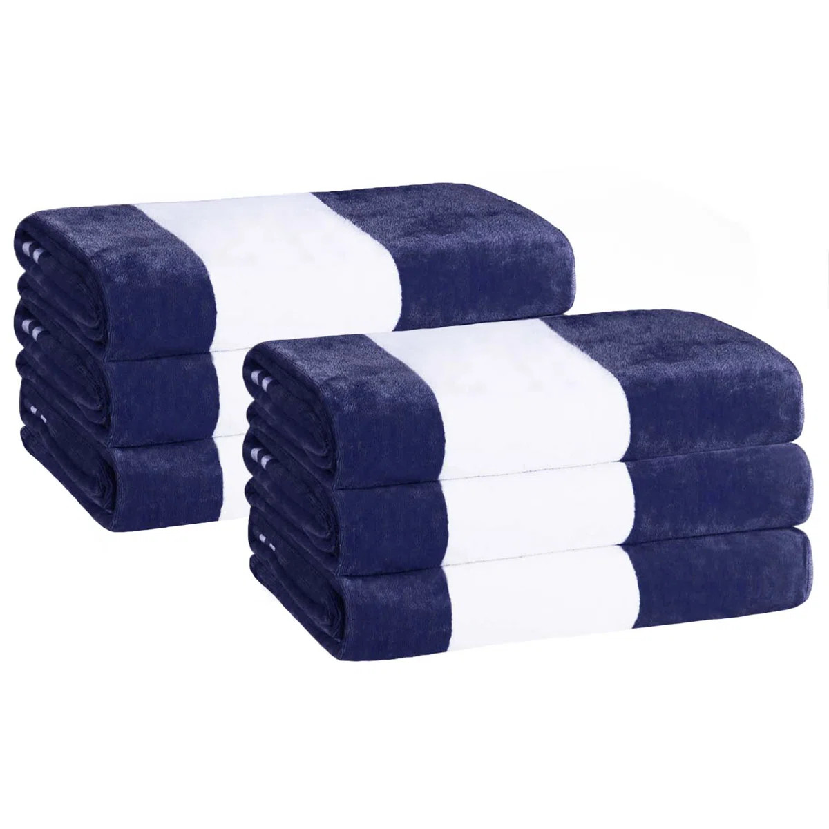 Calheta Cotton Oversized Cabana Stripe Beach Towels | Wayfair North America