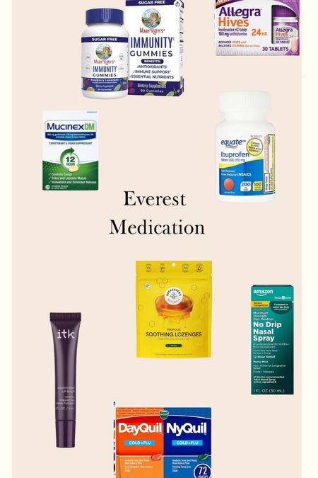 Medication that helped me on my Everest trip! You have to prepare for the worst and anything! 

#LTKtravel #LTKU #LTKActive