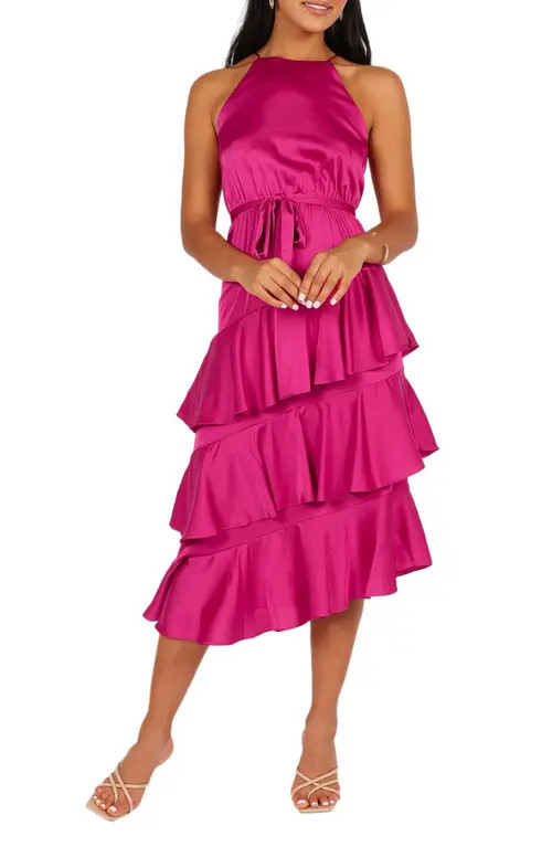 Petal & Pup Seychelle Asymmetric Tiered Dress in Orchid at Nordstrom, Size 8 | Nordstrom