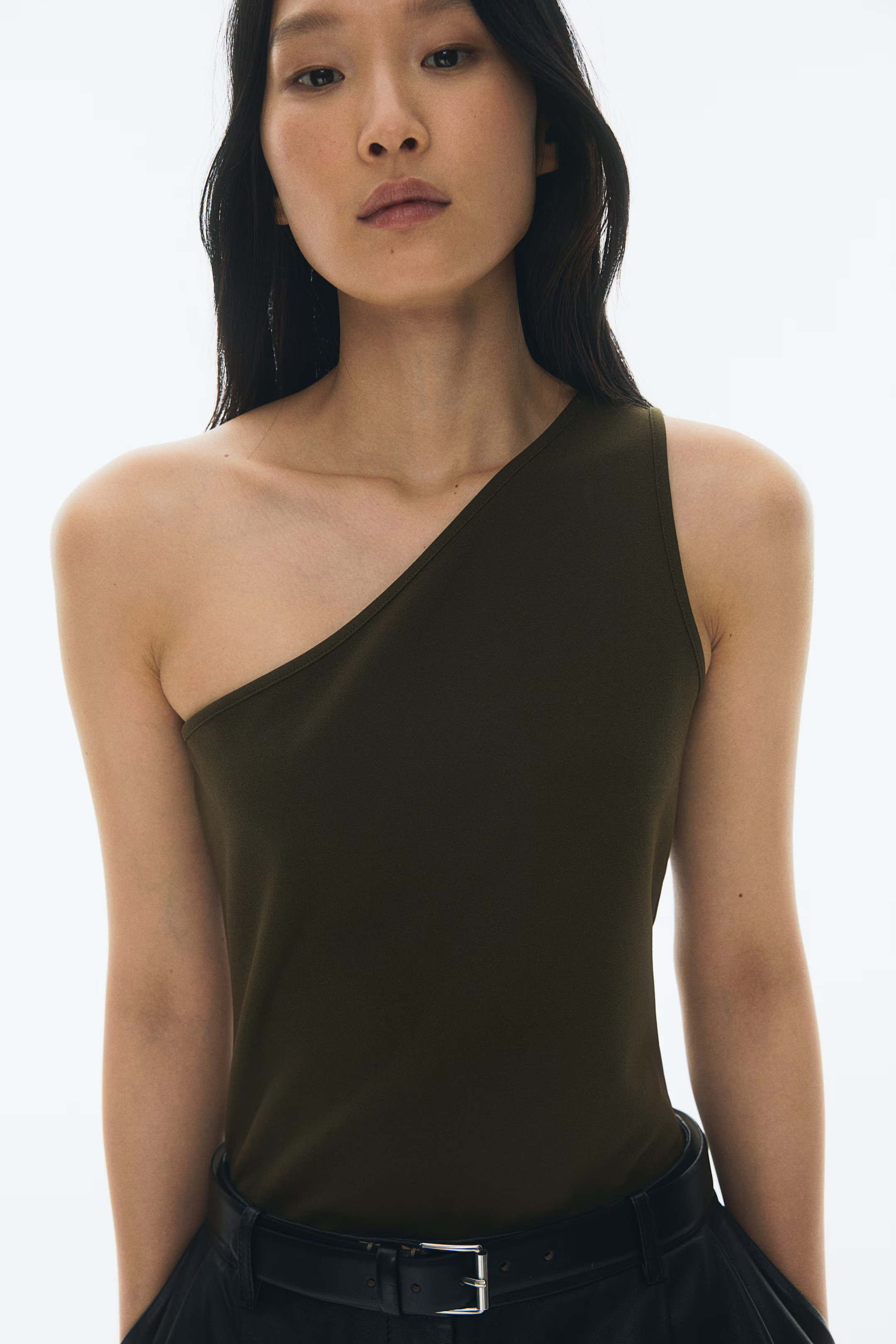 One-Shoulder Sleeveless Top | H&M (US + CA)