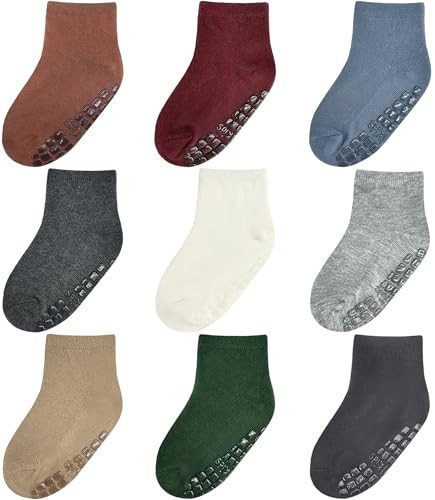 Simply Kids Baby Socks with Grips 12-18 Months Grippy Toddlers 12-24 2t Grippers 1-3 Years | Amazon (US)
