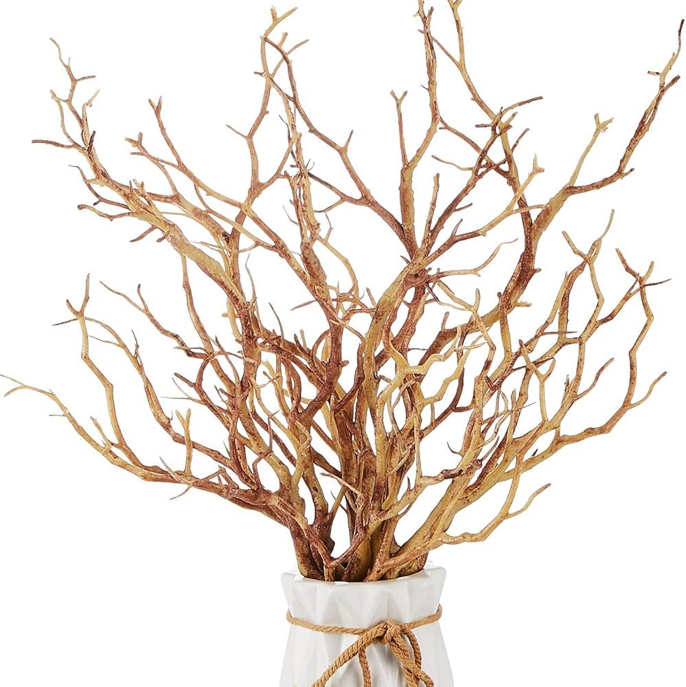 8 Pieces Dried Tree Branches Artificial Antler Branch Manzanita Branches Plastic Tree Branches fo... | Amazon (US)
