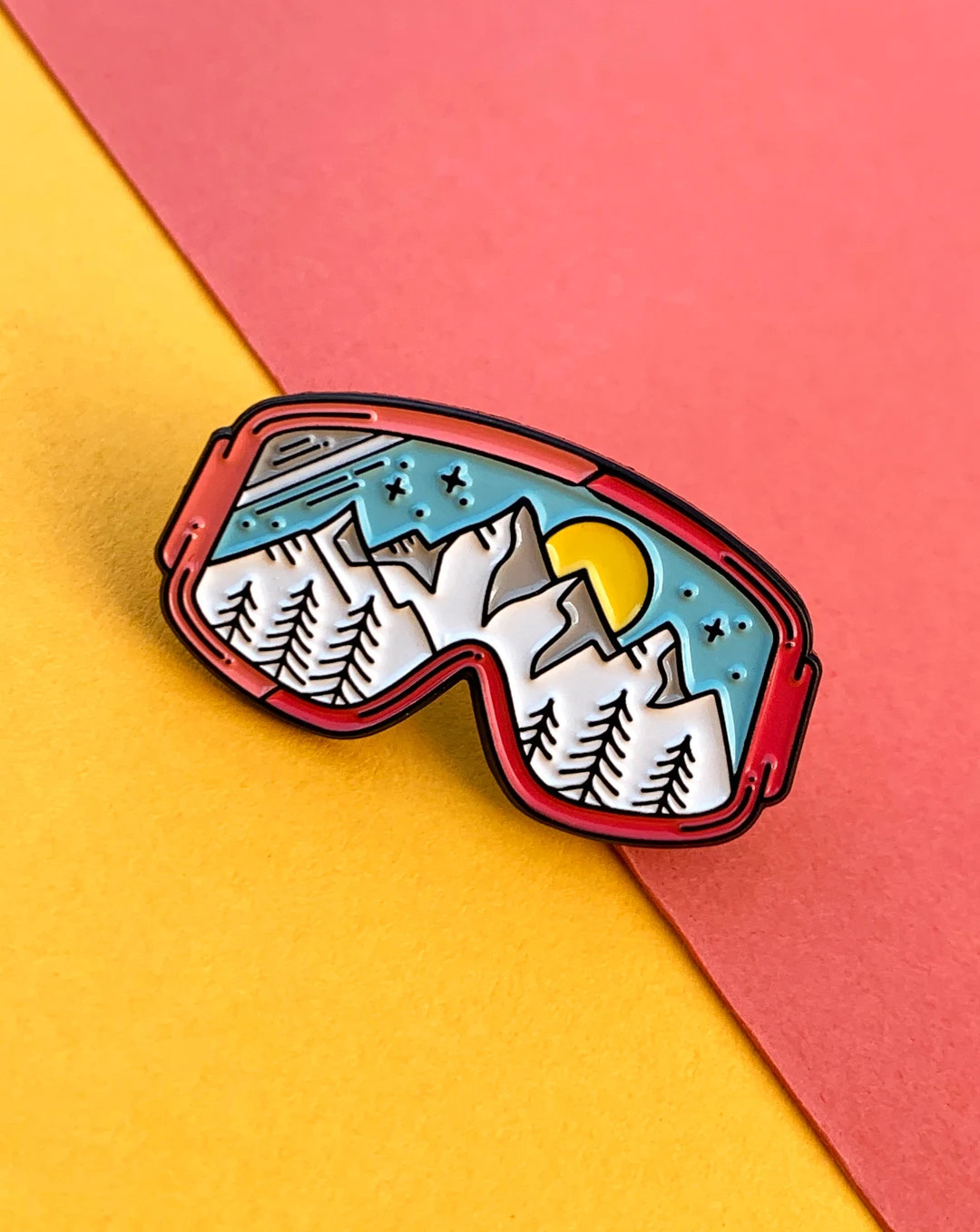 Ski Goggles Enamel Pin, Pink Pastel Edition, Perfect for That Alpine Adventure - Etsy | Etsy (US)