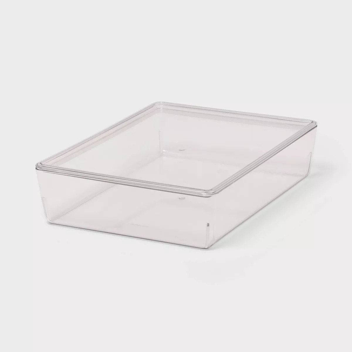 6L Stacking Clear Bin with Lid - Brightroom™: PET Material, Stackable Storage for Crafts & Clea... | Target