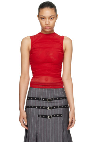 Miaou - Red Cam Tank Top | SSENSE