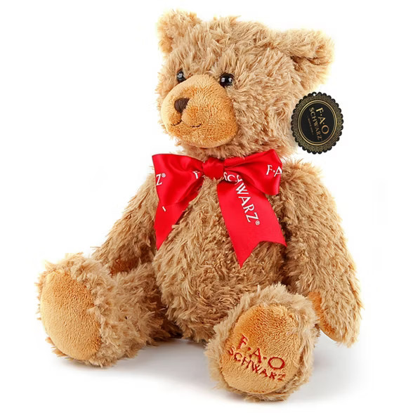 FAO Schwarz Adopt A Pet Toy Plush - 10" Brown Bear | Target