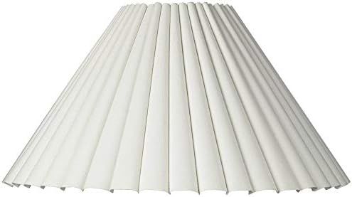 Large Box Pleat Empire Lamp Shade 7" Top x 20.5" Bottom x 10.75" High x 12.5" Slant (Spider) Replace | Amazon (US)