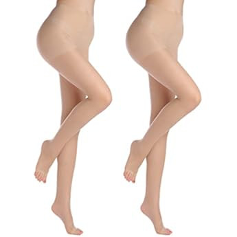 TOWOOZ Fleece Lined Tights, Winter Tights for Women Thermal Elastic High Waisted Fake Translucent... | Amazon (UK)