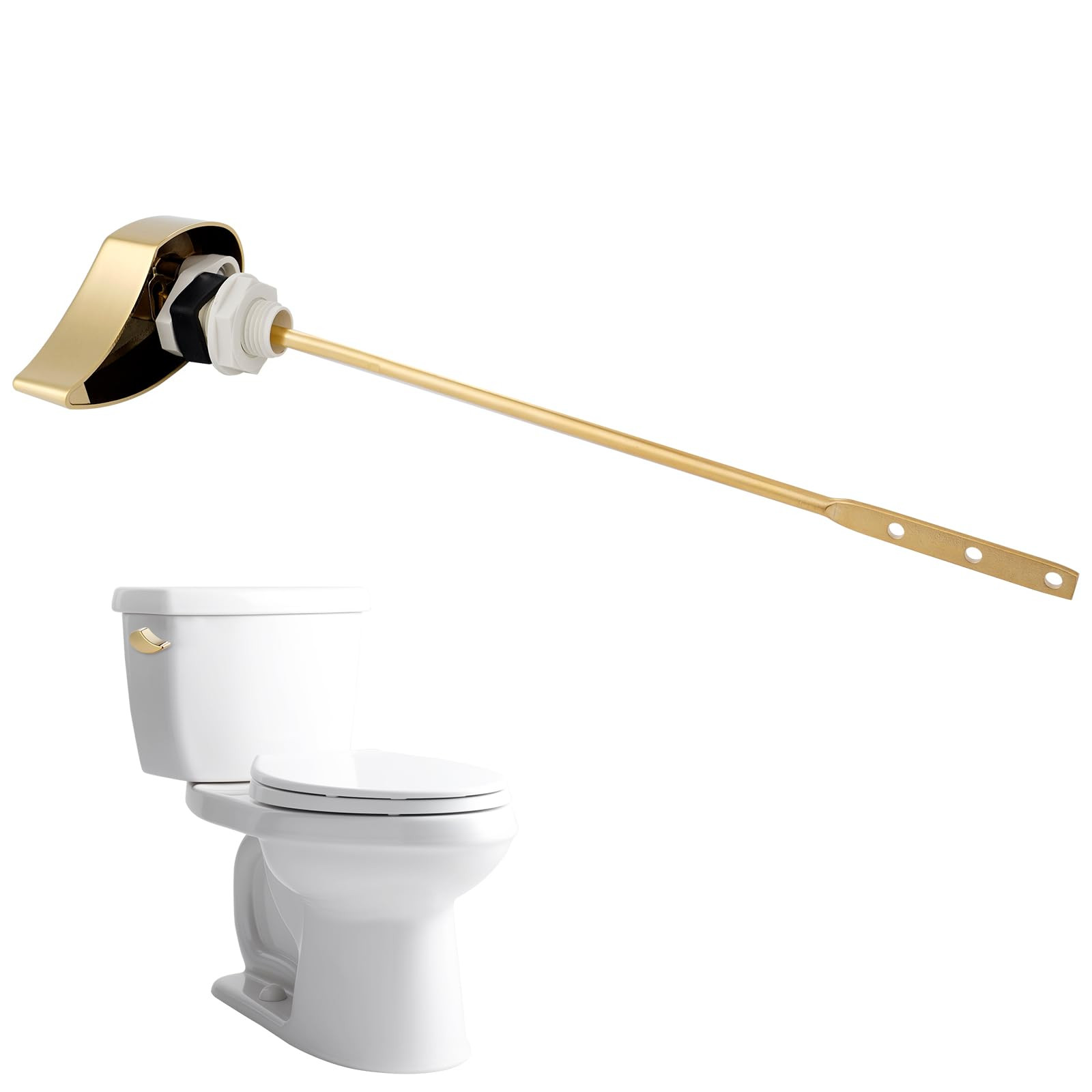 Hibbent Toilet Handle Tank Flush Lever Replacement Compatible with TOTOTHU004-CP Trip Lvr for ST7... | Amazon (US)